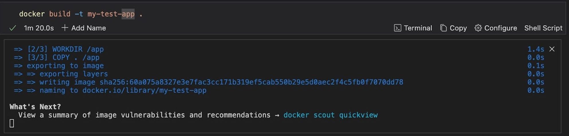 Docker build